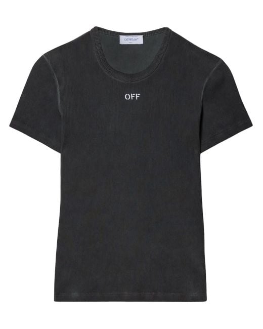 Off-White c/o Virgil Abloh ロゴ Tシャツ Black