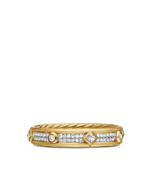 David Yurman Metallic 18Kt Modern Renaissance Diamond Ring (4Mm)