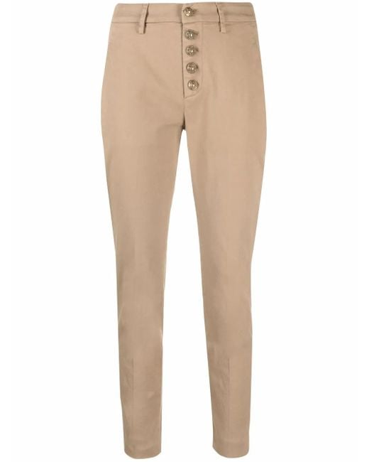 Dondup Natural Cropped Skinny-Fit Trousers