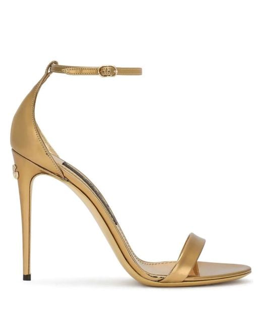 Dolce & Gabbana Metallic Sandals Shoes