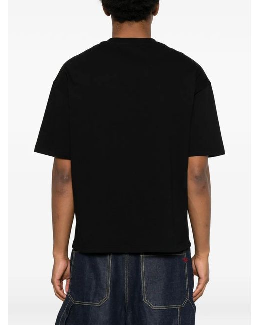BLUE SKY INN Black Palm-Logo T-Shirt for men