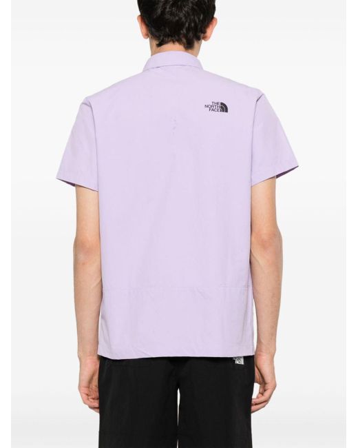 The North Face Murray Overhemd Met Logopatch in het Purple voor heren