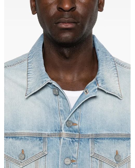 ERL Blue Flap-Pocket Denim Jacket