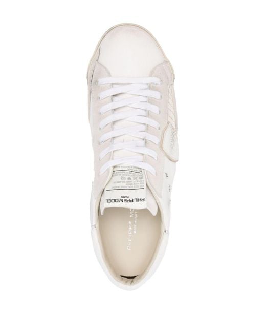 Philippe Model Paris Sneakers Met Logopatch in het White voor heren
