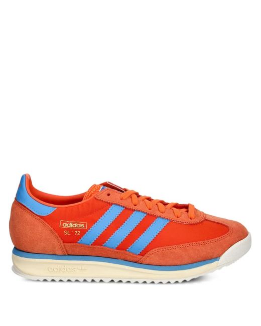 Adidas Red Baskets Sl 72 Rs En Daim À 3 Bandes Signature for men