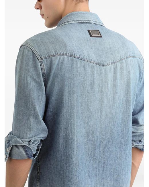Dolce & Gabbana Blue Shirts for men