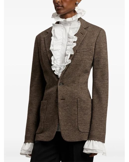 Ralph Lauren Brown Hailey Pocket Blazer