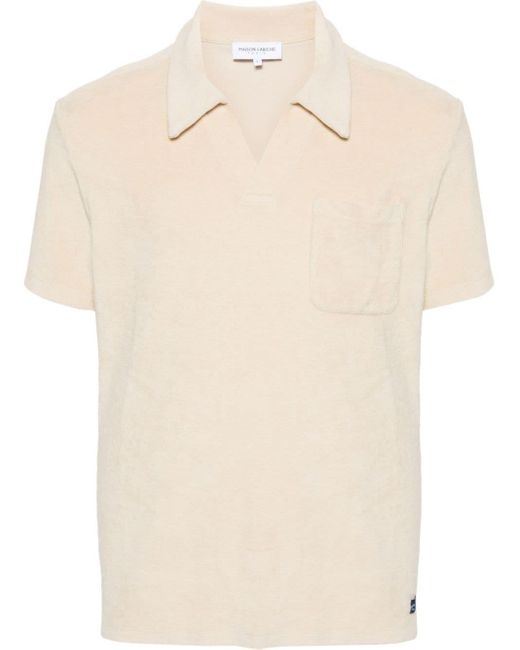 Maison Labiche Natural Terry-cloth Polo Shirt for men