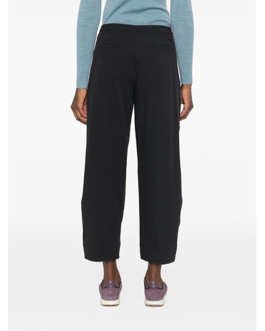 Herno White Elasticated-Waistband Trousers