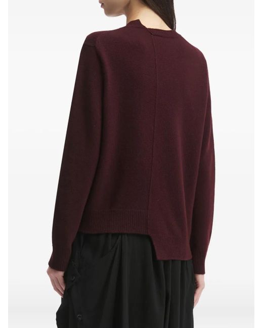 Jersey con dobladillo asimétrico Y's Yohji Yamamoto de color Purple