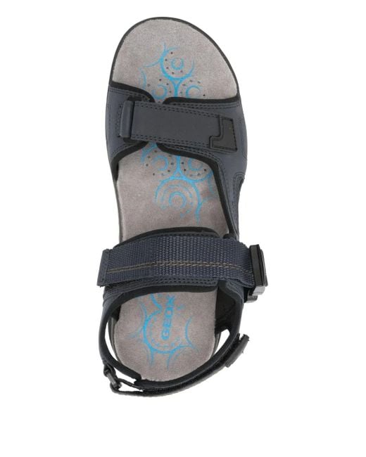 Geox Black Buckle-Strap Sandals for men