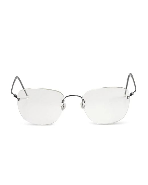 Lindberg Gray Brille Mit Eckigem Gestell