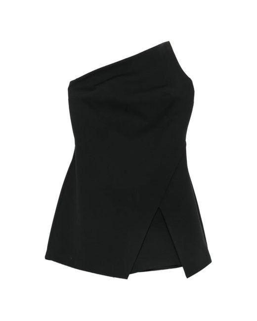Aniye By Black One-Shoulder Wrap-Style Playsuit