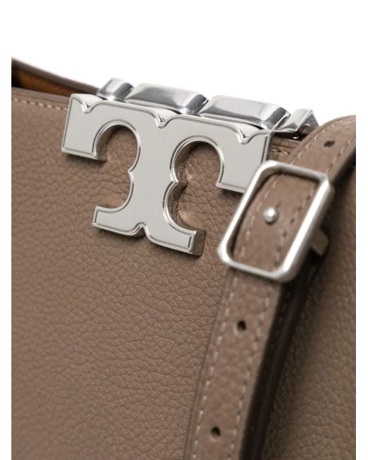 Tory Burch Brown Eleanor Pebbled Satchel
