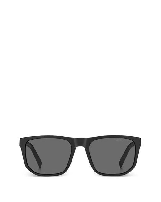 Tommy Hilfiger Gray Polarized Rectangle-Frame Sunglasses for men