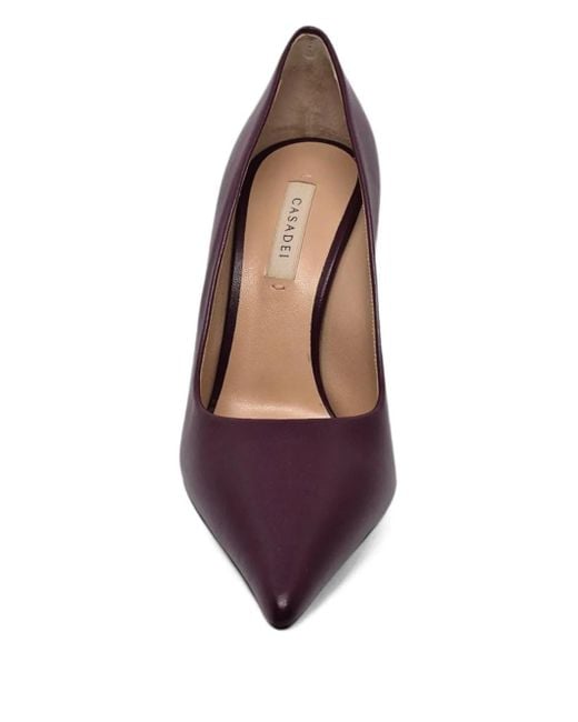 Casadei Purple Pointed Stiletto Pumps