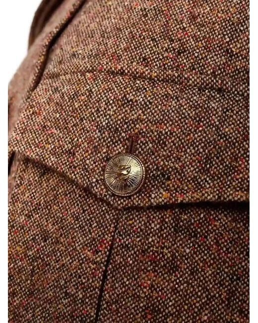 Zimmermann Brown Illustration Tweed Trousers