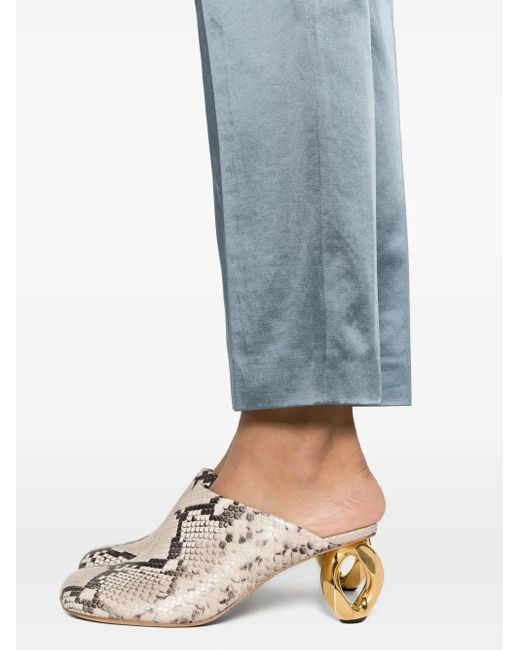 Fabiana Filippi Blue Silk Trousers