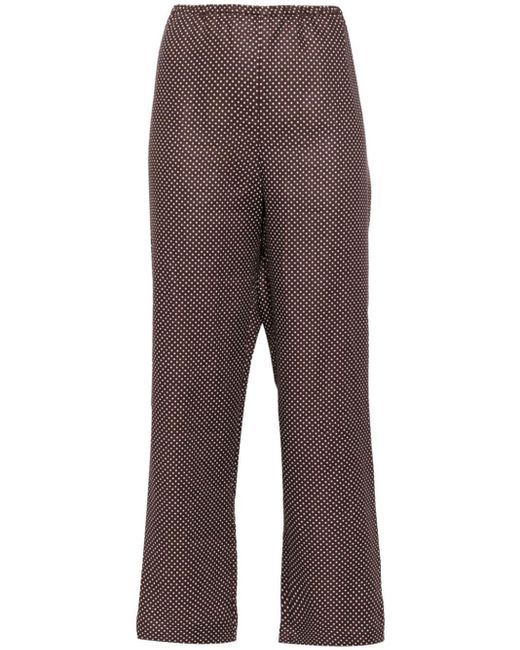 Reformation Brown Remi Linen Trousers