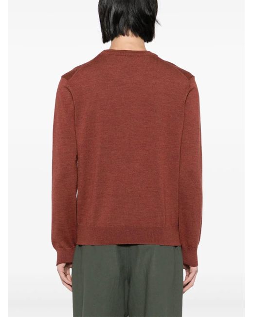 Maison Kitsuné Pullover Mit Bold Fox Head-Patch in Red für Herren