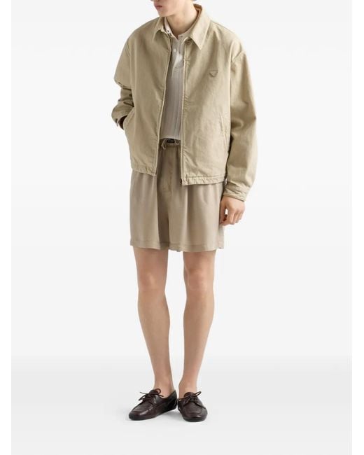 Prada Natural Old Denim Blouson Jacket for men