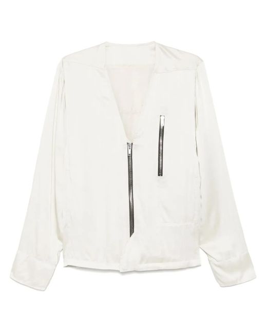Rick Owens White Safety Jacket