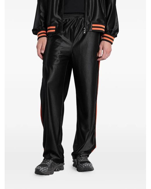Needles Black Side-Stripe Track Pants for men