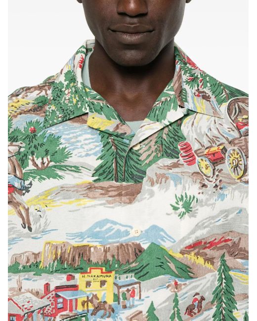 Camisa Crosby Visvim de hombre de color Gray