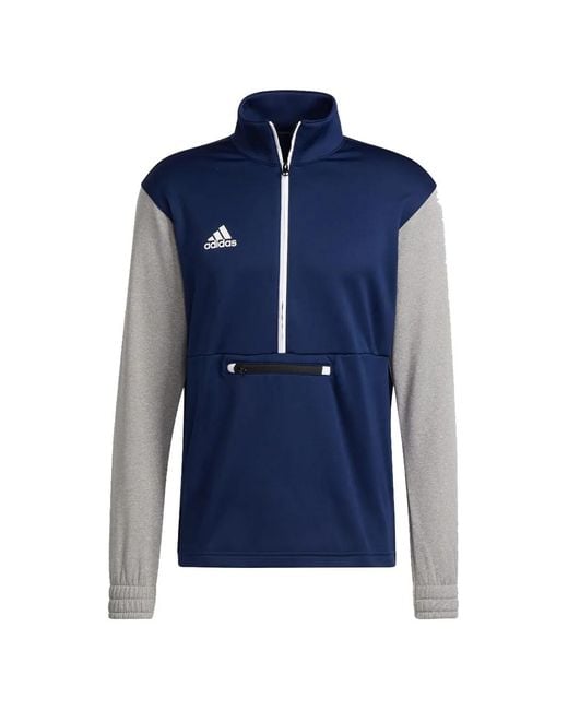 Adidas Blue Team Issue Half-Zip Sweater for men