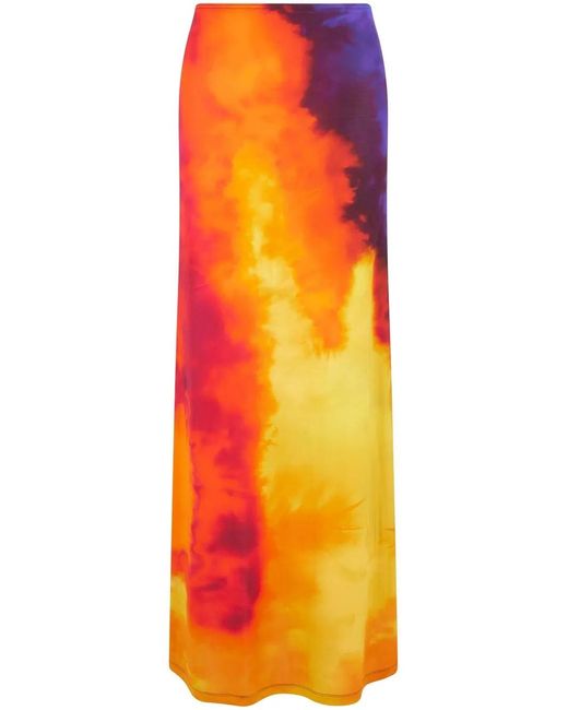 Rabanne Orange Maxi Skirts