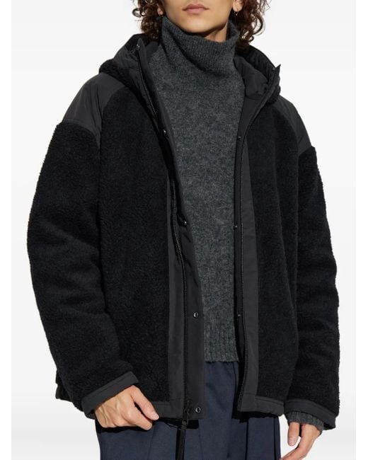 Canada Goose Blue Wool Blend Reversible Bomber Jacket for men