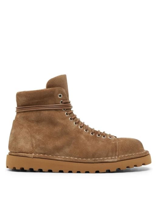 Marsèll Brown Pallottola Suede Ankle Boots