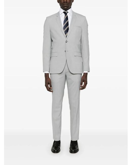 HUGO Gray Single-Breasted Suit for men