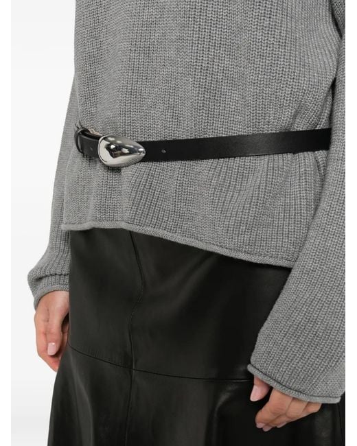 Marc O' Polo Geribbelde Pullover in het Gray