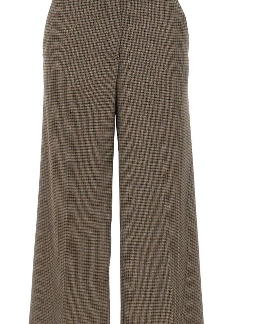 Kaos Geruite Broek in het Brown