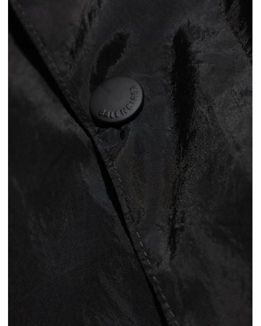 Balenciaga Black Jacke Mit Kapuze
