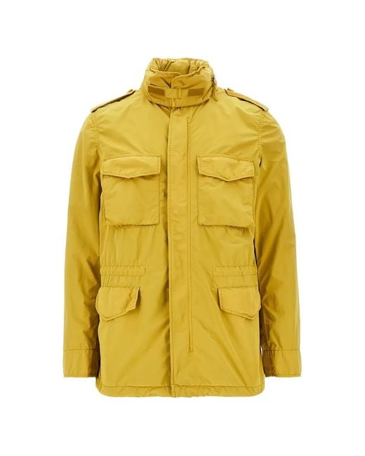 Aspesi Yellow Patch-Pocket Jacket for men