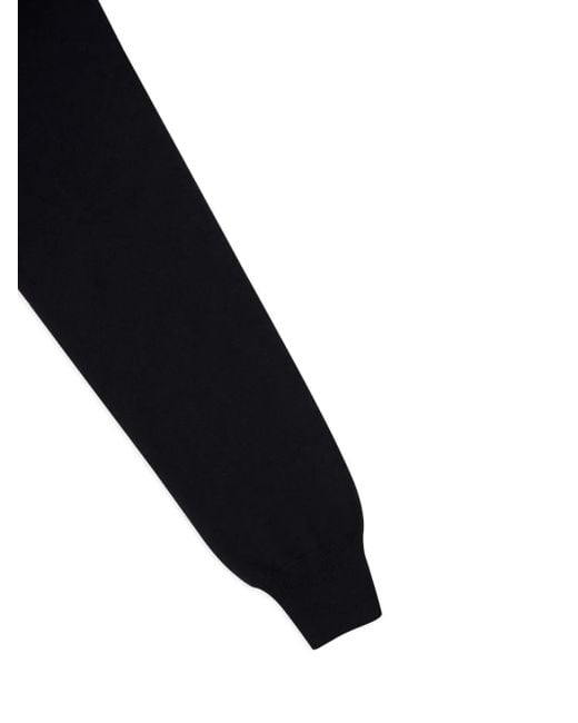 Piacenza Cashmere Kasjmier Trui Met Ronde Hals in het Black voor heren