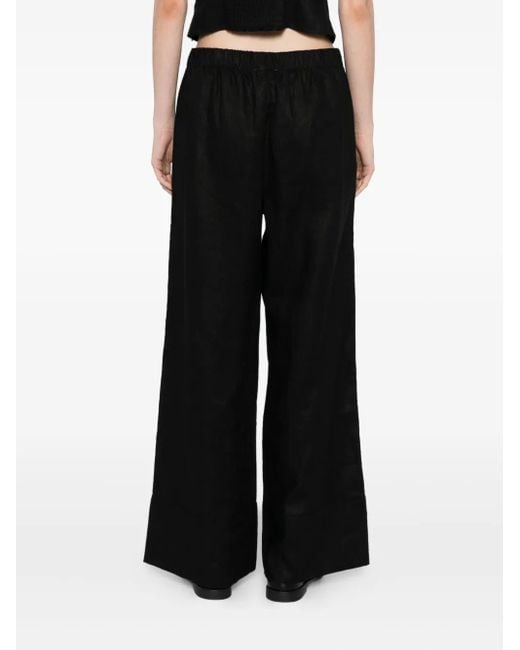 Pantalones Fernando de lino Reformation de color Black