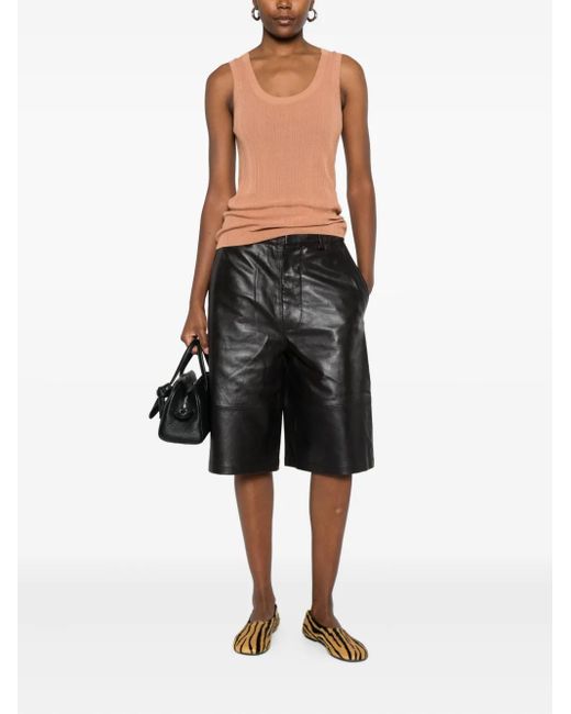 Weekend by Maxmara Natural Ribbed Round-Neck Top
