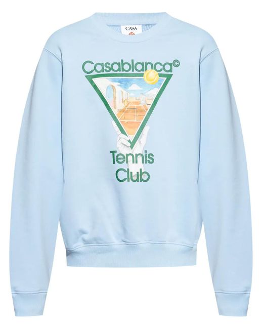 Casablanca Blue Metaphysical Tennis Icon Printed Sw for men