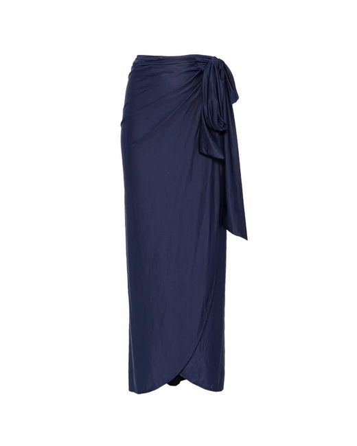 Agua de Coco Blue Knot-Detail Sarong