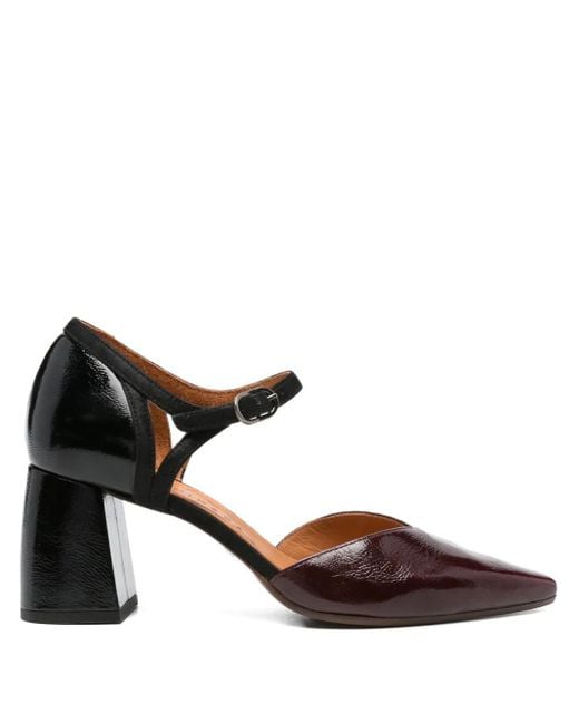 Chie Mihara 75 Mm Pumps Met Blokhak En Enkelbandje in het Brown