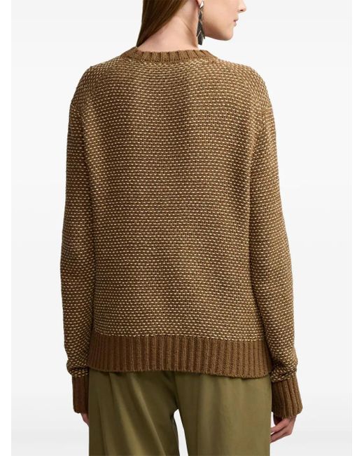 Ralph Lauren Brown Silk Sweater
