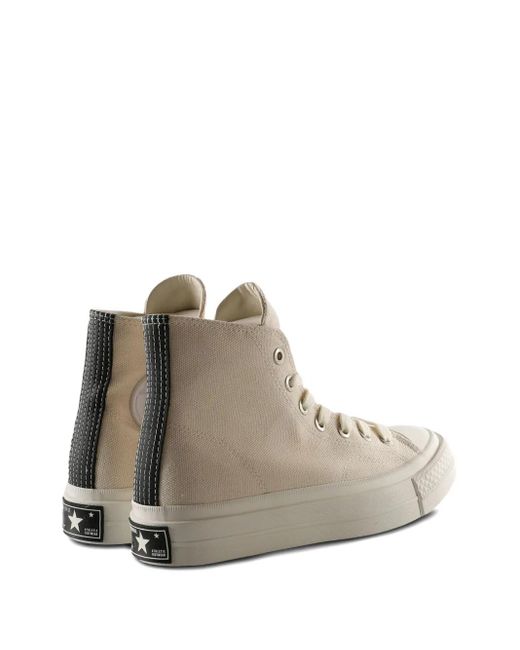 Converse Natural Star-Patch High-Top Sneakers