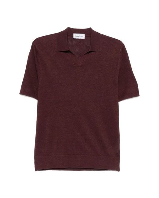Diana Studio Red Polo-Collar T-Shirt for men