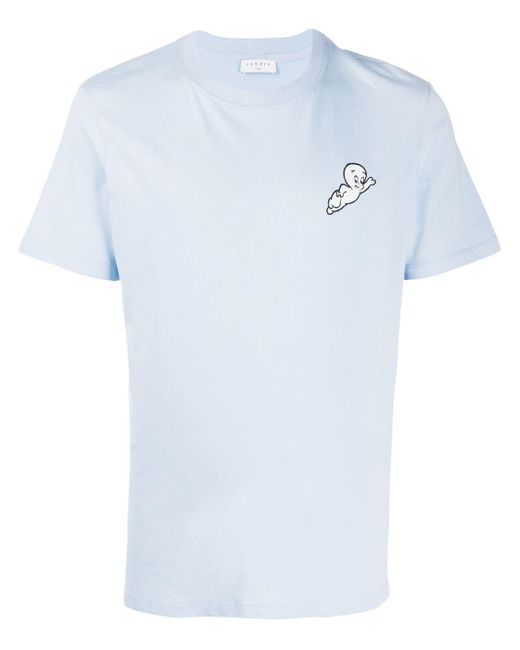 T-shirt Casper à détail brodé Sandro pour homme en coloris Blue