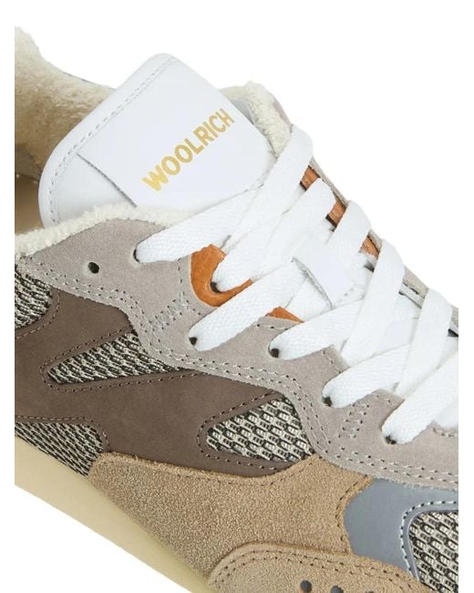Woolrich White Baskets Gravel À Lacets for men