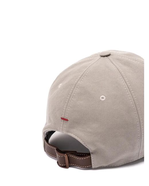 Brunello Cucinelli Natural Logo-Embroidered Baseball Cap for men
