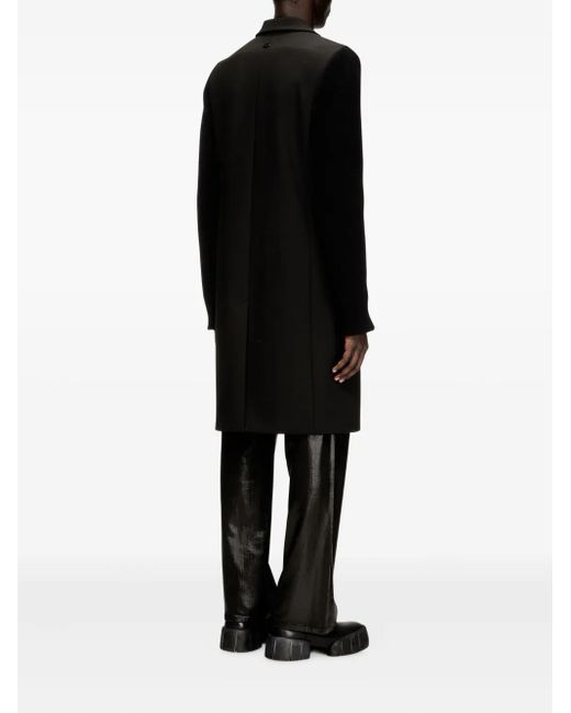 DIESEL Black W-Yard Long-Sleeve Coat for men